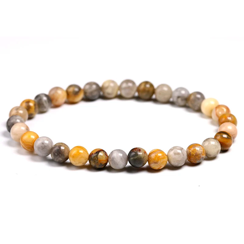 Bracelet "Énergie & Harmonie" en Agate Crazy Lace