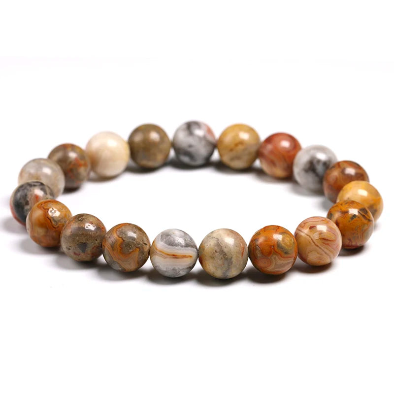 Bracelet "Énergie & Harmonie" en Agate Crazy Lace