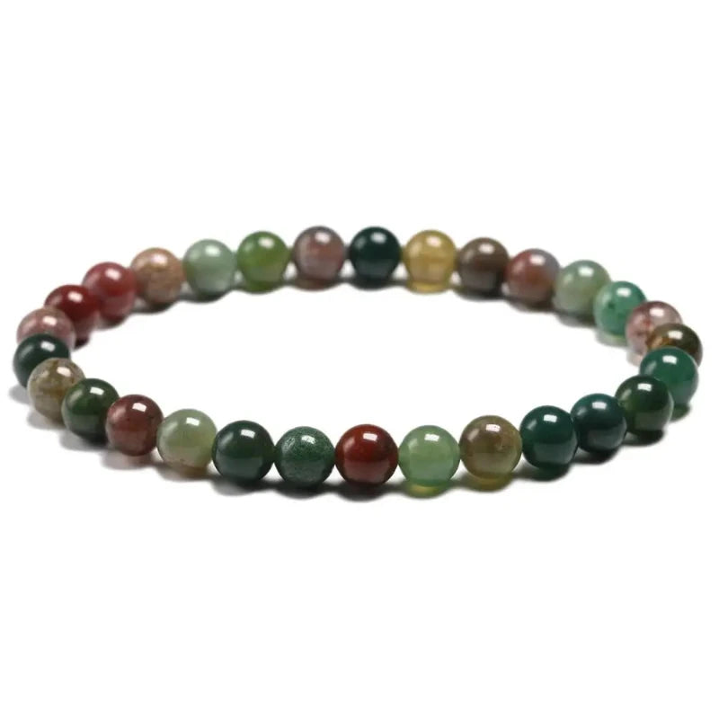 Bracelet "Harmonie Intérieure" en Agate Indienne Véritable Certifiée