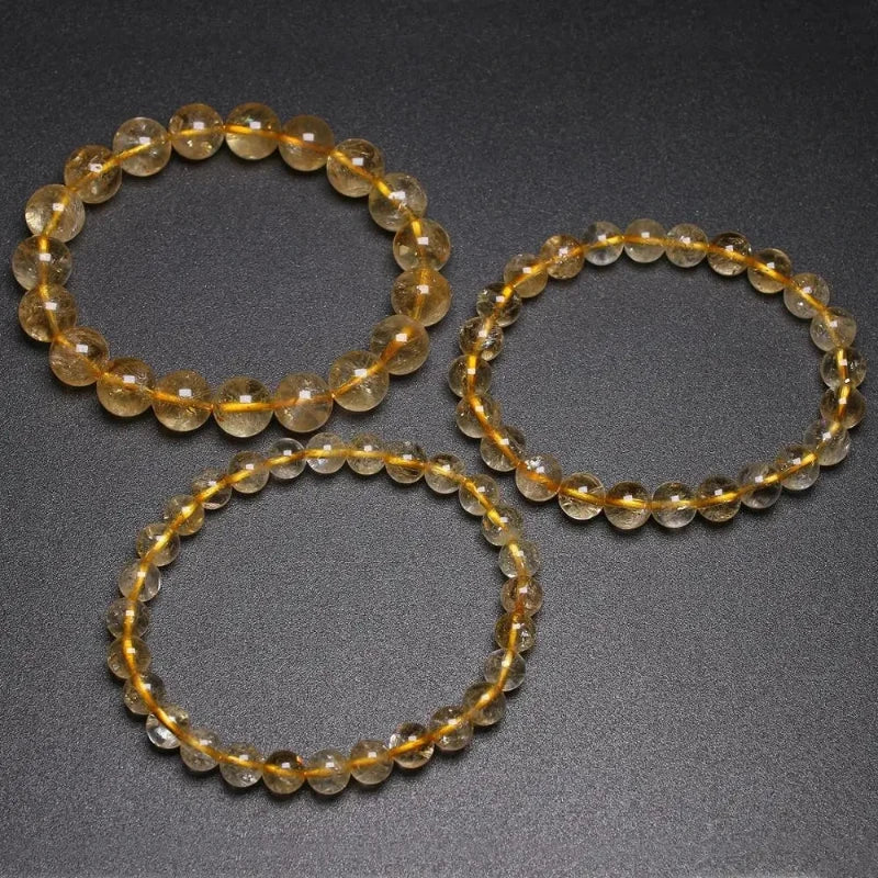 Bracelet "Pierre de Joie" en Citrine Véritable Certifiée