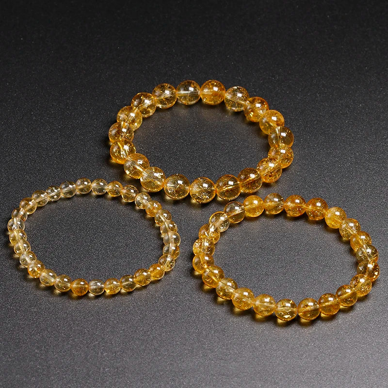 Bracelet "Pierre de Lumière" en Citrine