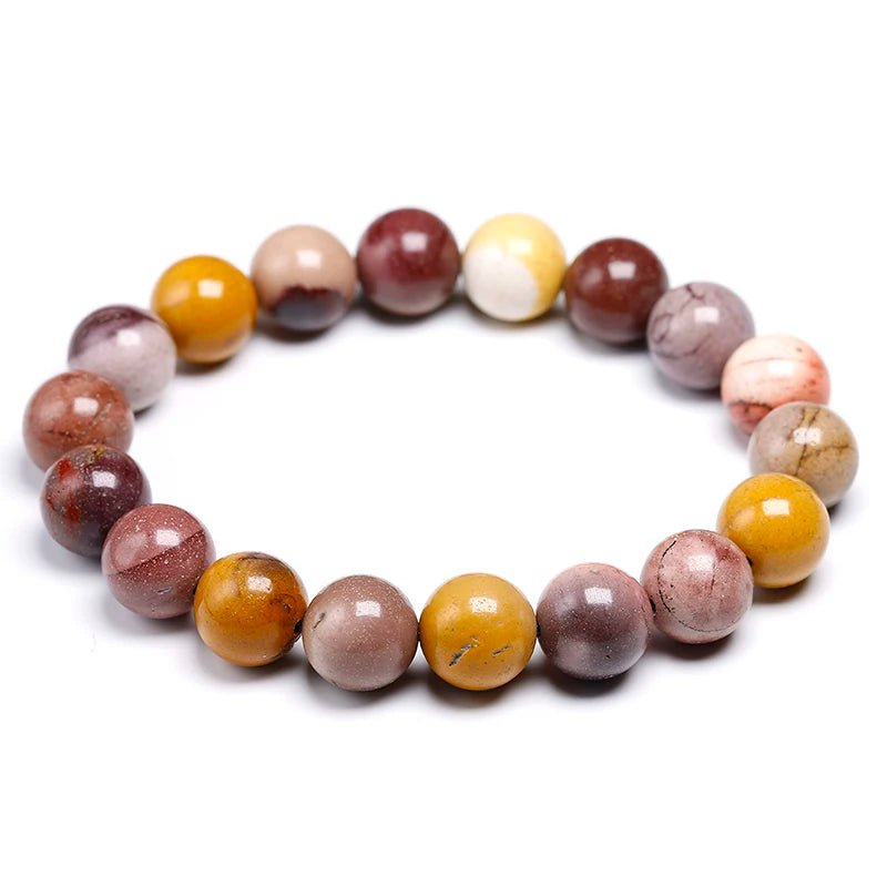 Bracelet "Sagesse Ancestrale" en Jaspe Mokaïte Véritable Certifié