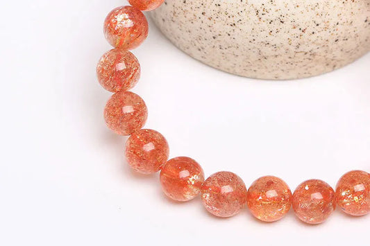 Bracelet "Amour Sublime" en Quartz Doré (Fraise)