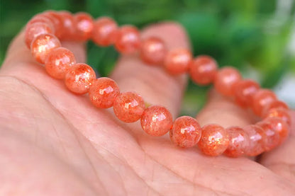 Bracelet "Amour Sublime" en Quartz Doré (Fraise)