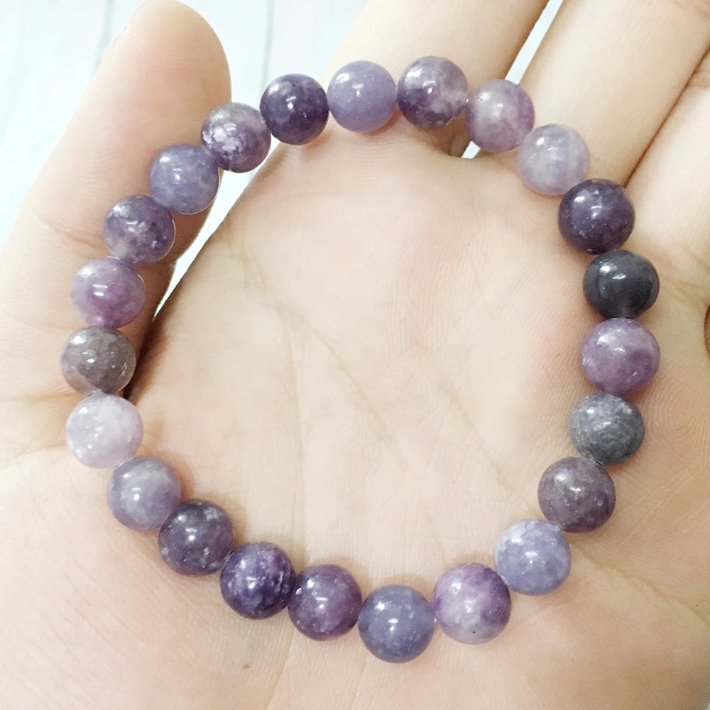 Bracelet "Apaisement de l'Âme" en Lépidolite