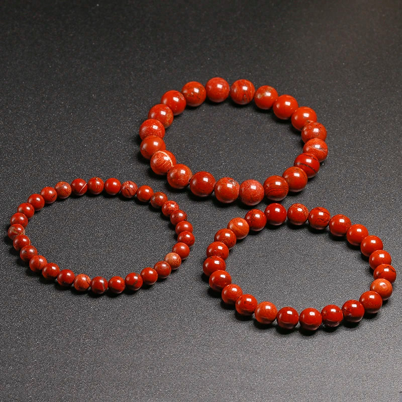 Bracelet "Bouclier de Protection" en Jaspe Rouge Véritable Certifié
