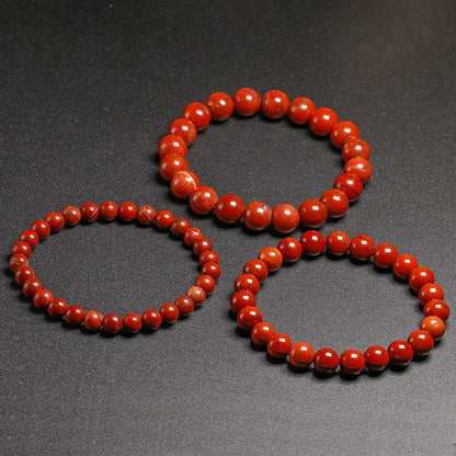 Bracelet "Bouclier de Protection" en Jaspe Rouge Véritable Certifié