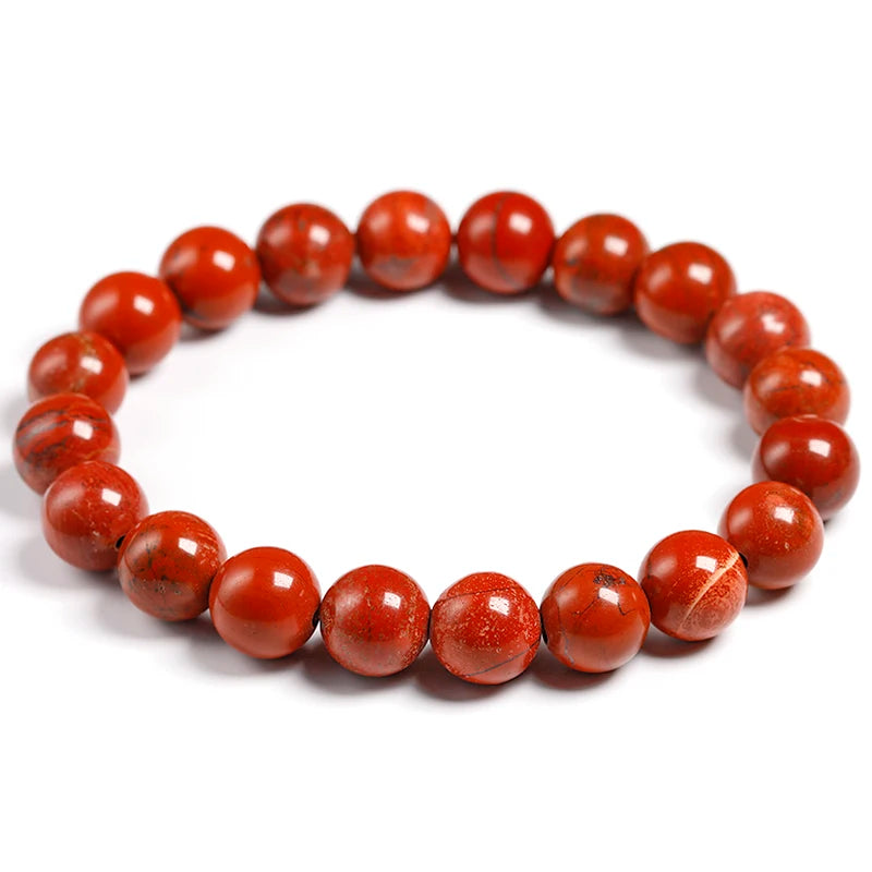 Bracelet "Bouclier de Protection" en Jaspe Rouge Véritable Certifié