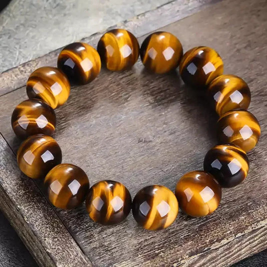 Bracelet "Bouclier de Protection" en Œil de Tigre