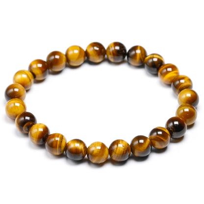 Bracelet "Bouclier de Protection" en Œil de Tigre
