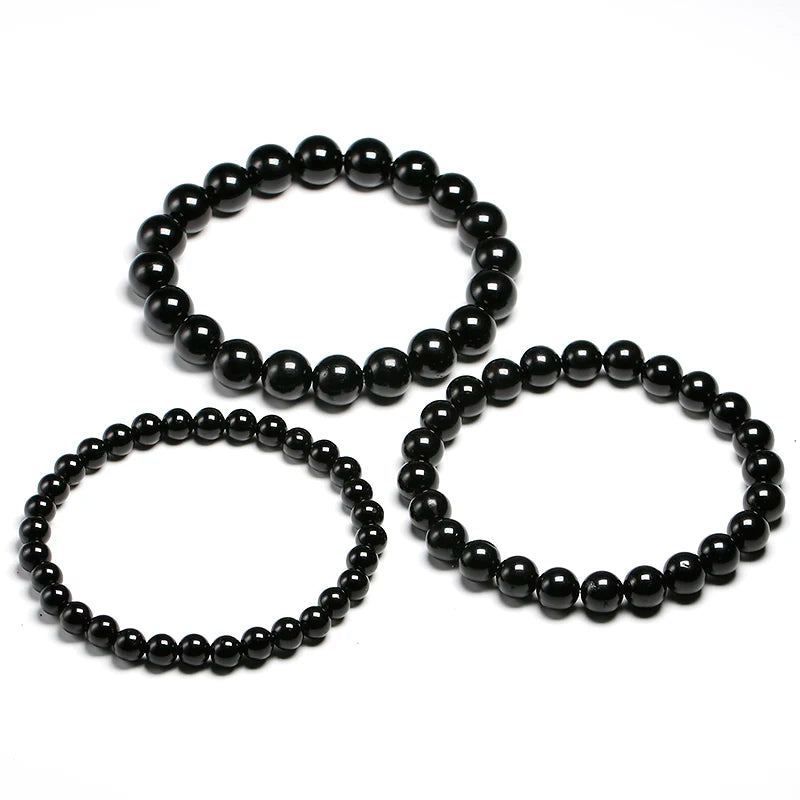 Bracelet "Bouclier de Protection" en Tourmaline Noire Véritable Certifiée