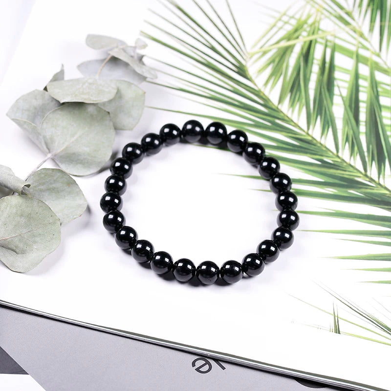 Bracelet "Bouclier de Protection" en Tourmaline Noire Véritable Certifiée
