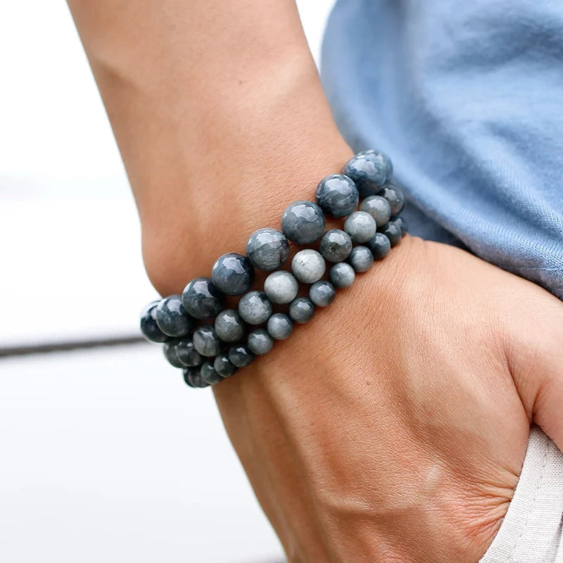 Bracelet "Clairvoyance" en Œil d'Aigle Véritable Certifié