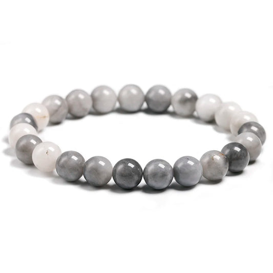 Bracelet "Clarté Intérieure" en Œil d'Aigle Véritable Certifié