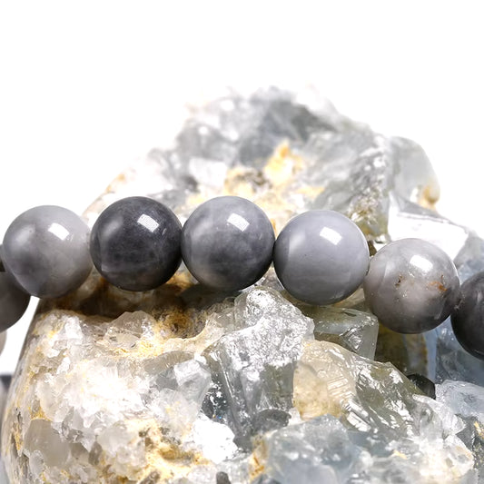 Bracelet "Clarté Intérieure" en Œil d'Aigle Véritable Certifié