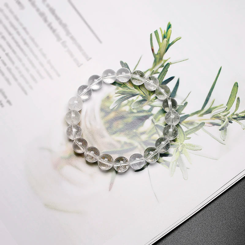 Bracelet "Clarté Spirituelle" en Cristal de Roche Véritable Certifié