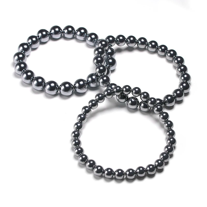 Bracelet "Énergie Positive" en Hématite