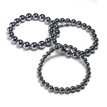 Bracelet "Énergie Positive" en Hématite