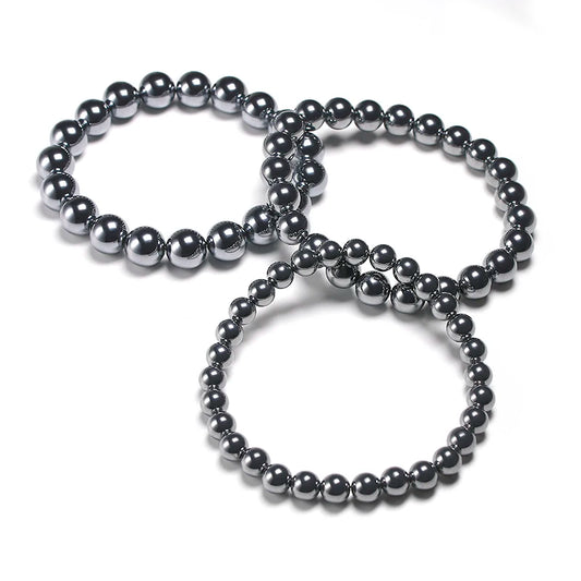 Bracelet "Énergie Positive" en Hématite