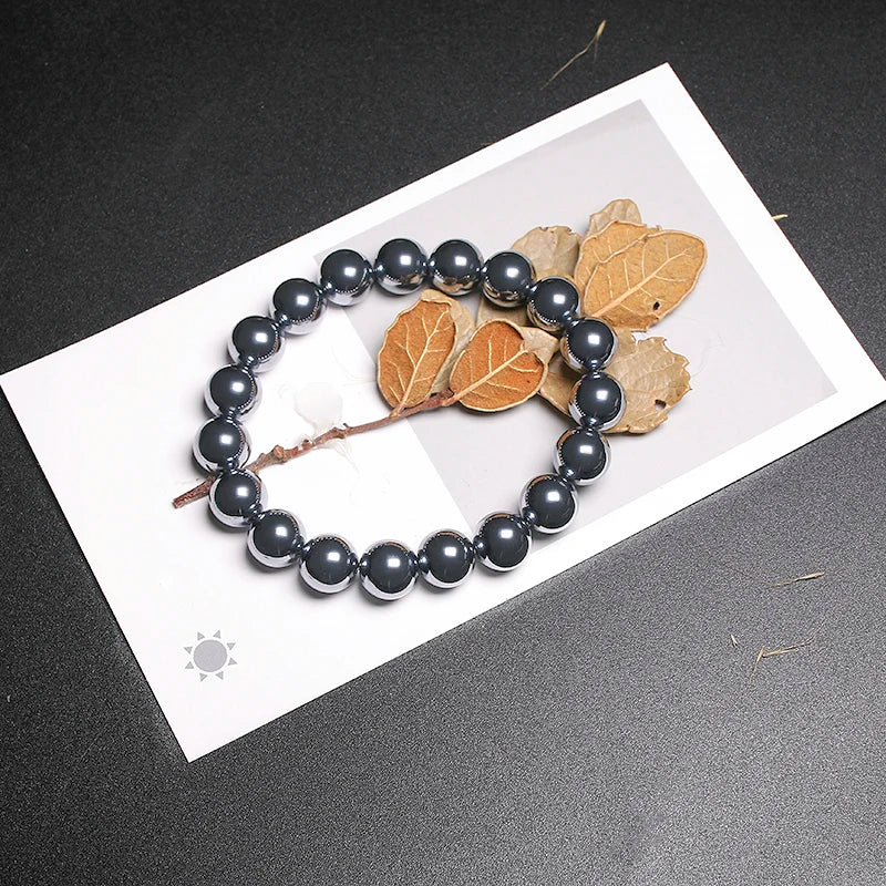 Bracelet "Énergie Positive" en Hématite