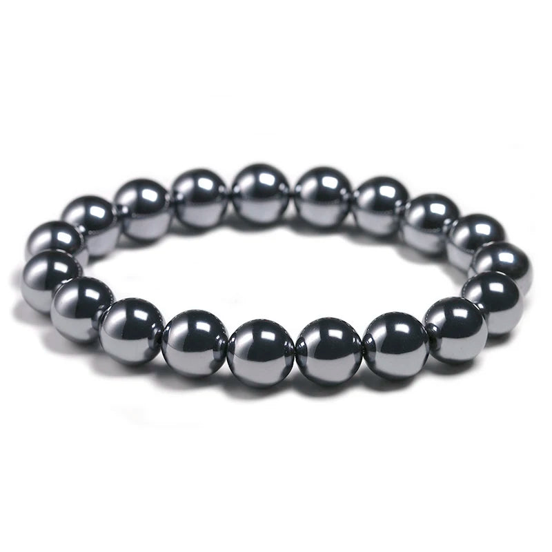 Bracelet "Énergie Positive" en Hématite