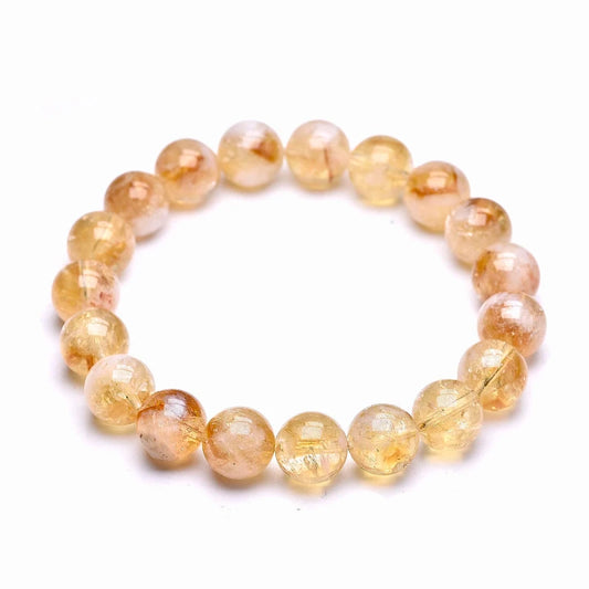 Bracelet "Énergie Rayonnante" en Citrine Véritable Certifiée