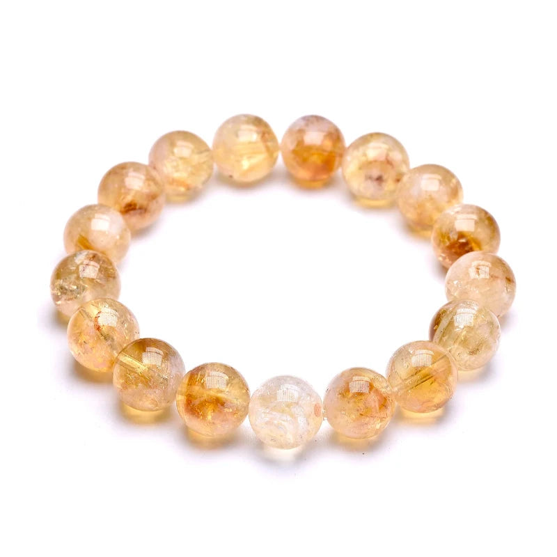 Bracelet "Énergie Rayonnante" en Citrine Véritable Certifiée