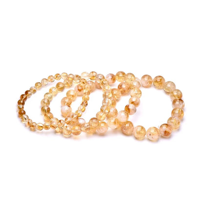 Bracelet "Énergie Rayonnante" en Citrine Véritable Certifiée