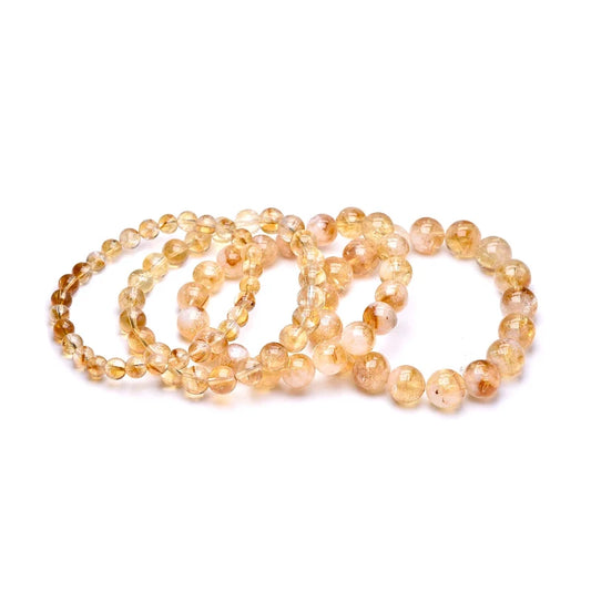 Bracelet "Énergie Rayonnante" en Citrine Véritable Certifiée