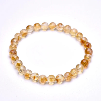 Bracelet "Énergie Rayonnante" en Citrine Véritable Certifiée