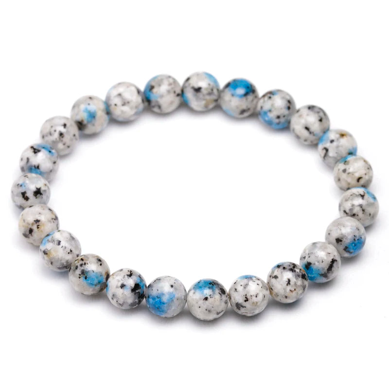 Bracelet "Énergie Terrestre & Céleste" en Jaspe K2 (Kénonite)