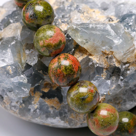 Bracelet "Équilibre Émotionnel" en Unakite