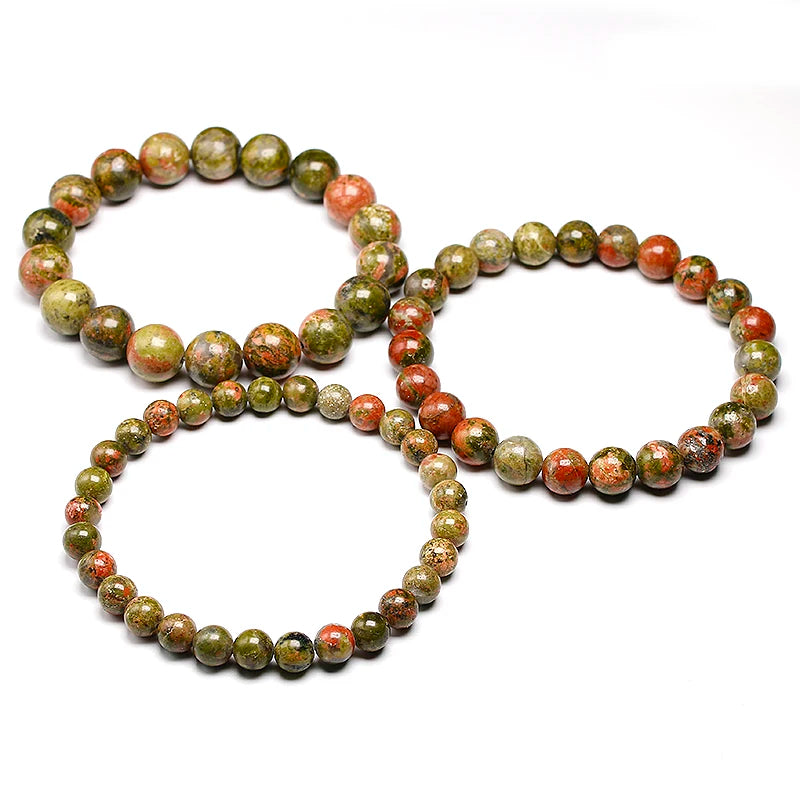 Bracelet "Équilibre Émotionnel" en Unakite