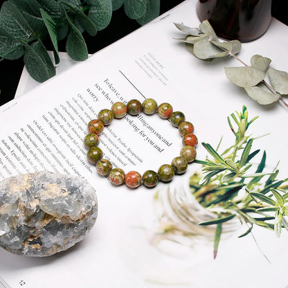 Bracelet "Équilibre Émotionnel" en Unakite