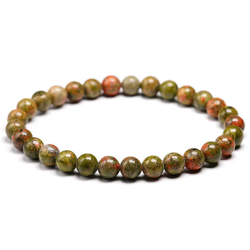 Bracelet "Équilibre Émotionnel" en Unakite