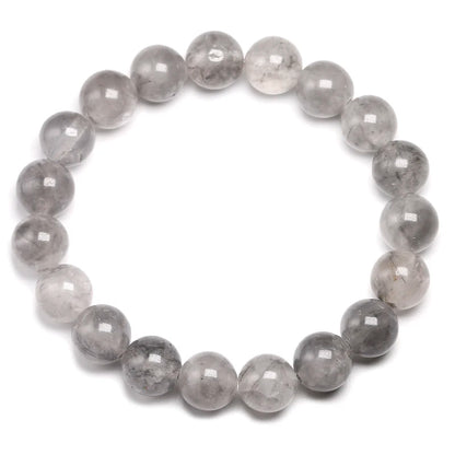 Bracelet "Équilibre Intérieur" en Quartz Gris (Cristal) Véritable Certifié