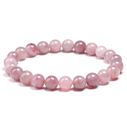 Bracelet "Guérison des Cœurs" en Quartz Rose (Cristal) Véritable Certifié