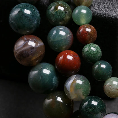 Bracelet "Harmonie Intérieure" en Agate Indienne Véritable Certifiée