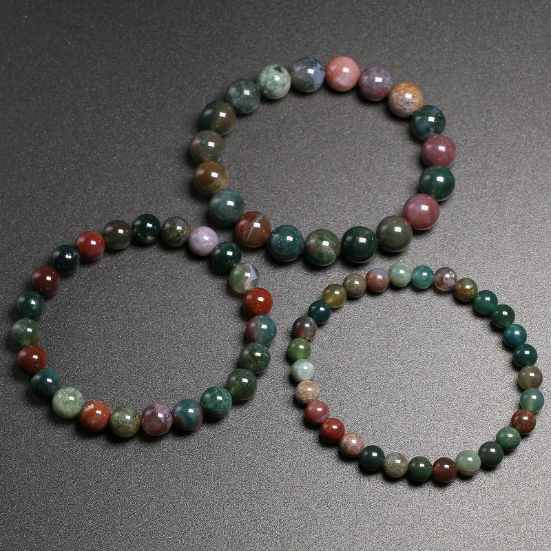 Bracelet "Harmonie Intérieure" en Agate Indienne Véritable Certifiée