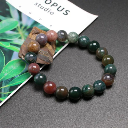 Bracelet "Harmonie Intérieure" en Agate Indienne Véritable Certifiée