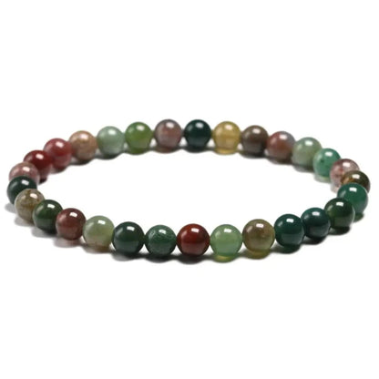 Bracelet "Harmonie Intérieure" en Agate Indienne Véritable Certifiée