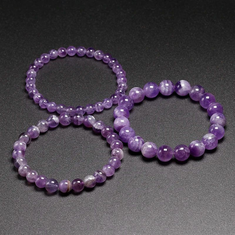 Bracelet "Harmonie & Sérénité" en Améthyste Véritable Certifiée