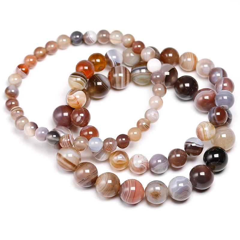 Bracelet "Harmonie Spirituelle" en Agate Véritable Certifiée