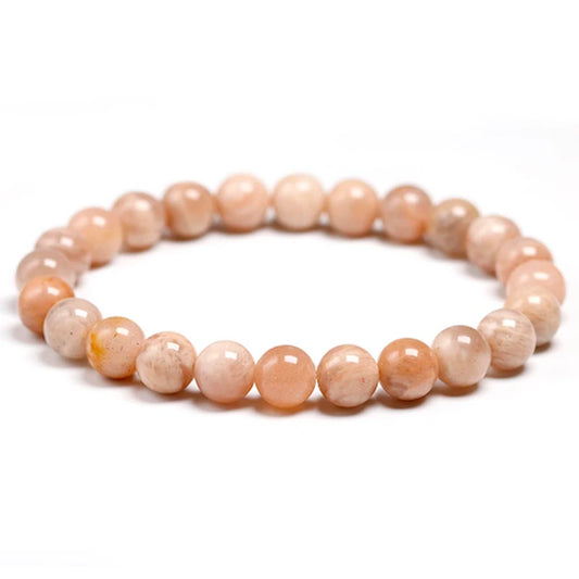 Bracelet "Lumière Intérieure" en Pierre de Soleil (Feldspath) Véritable Certifiée