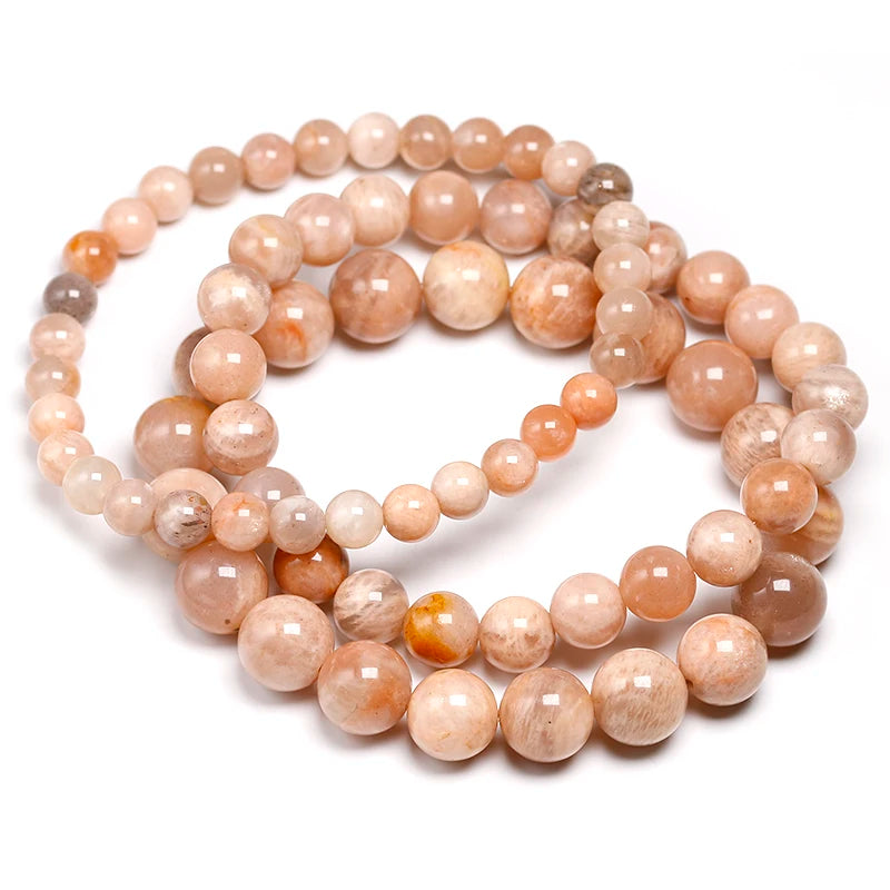 Bracelet "Lumière Intérieure" en Pierre de Soleil (Feldspath) Véritable Certifiée