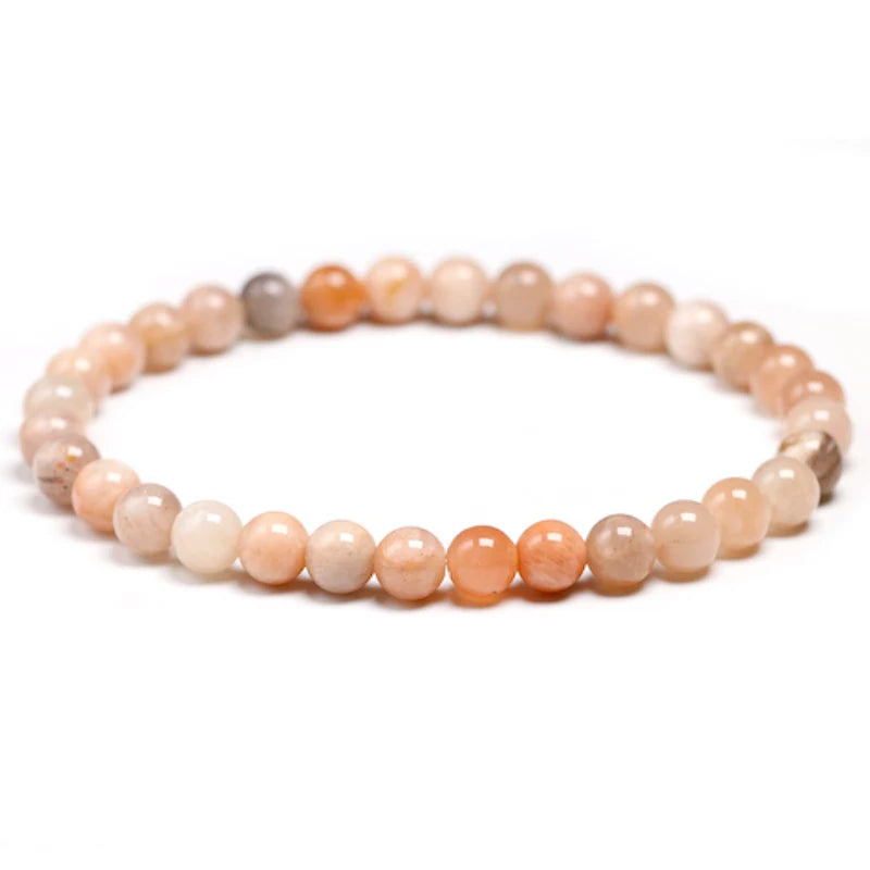 Bracelet "Lumière Intérieure" en Pierre de Soleil (Feldspath) Véritable Certifiée