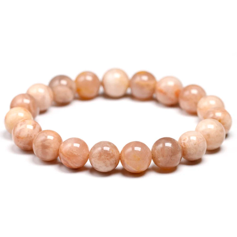 Bracelet "Lumière Intérieure" en Pierre de Soleil (Feldspath) Véritable Certifiée