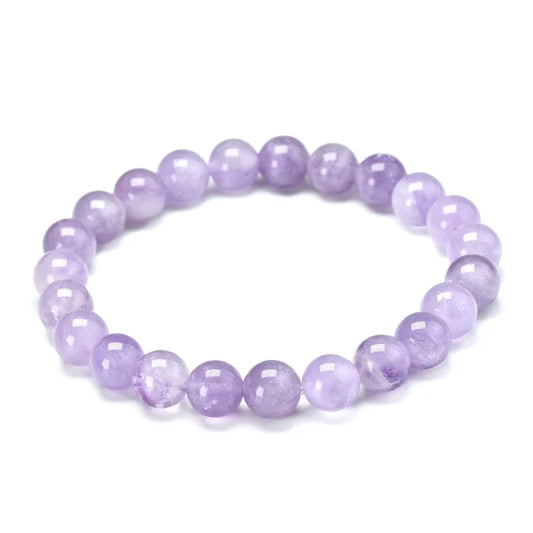 Bracelet "Paix & Sagesse" en Jade Lavande