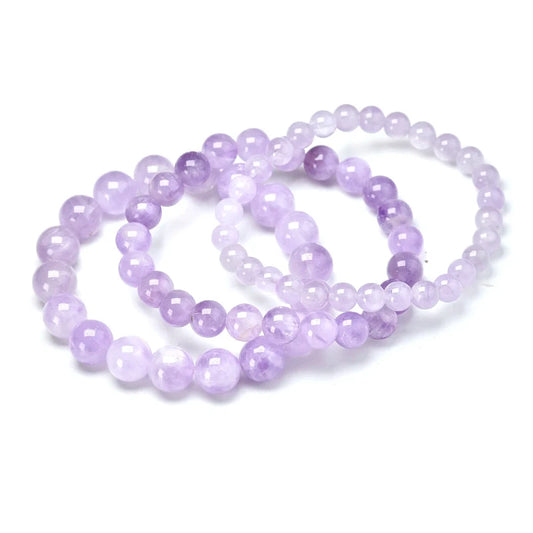Bracelet "Paix & Sagesse" en Jade Lavande