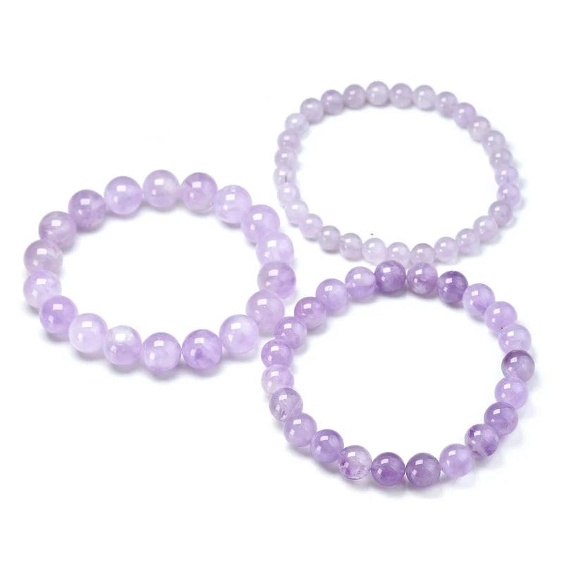Bracelet "Paix & Sagesse" en Jade Lavande